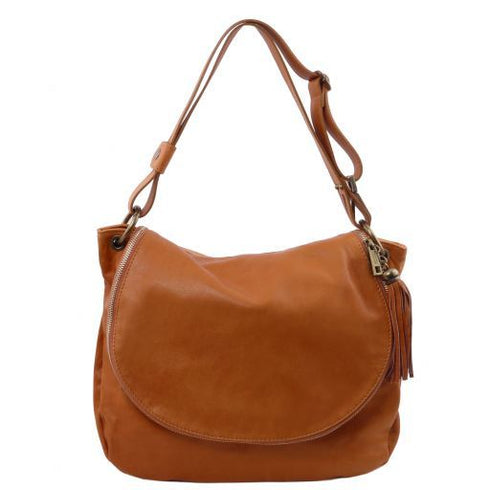TL Bag - Soft leather shoulder bag with tassel detail